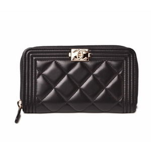 CHANEL Wallet Boy Chanel Black